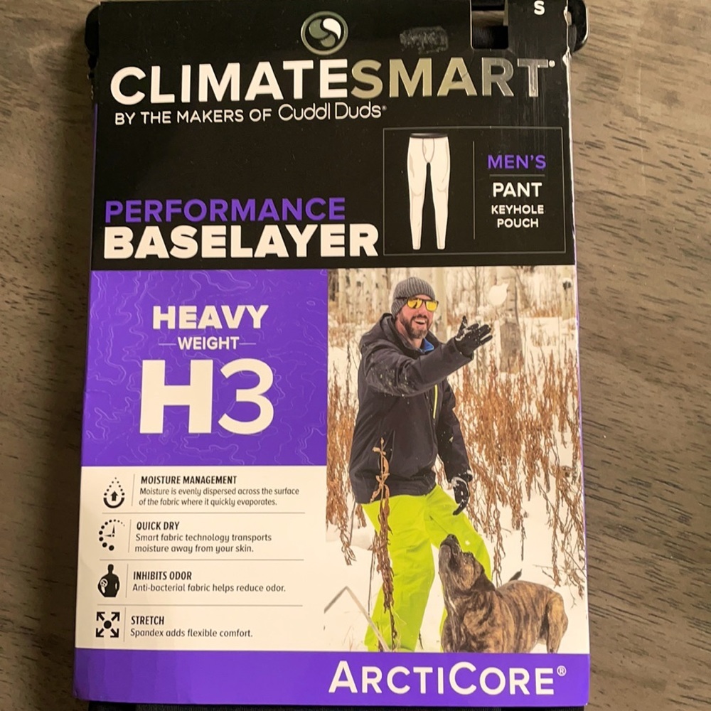 Men's Climate Smart Performance Baselayer  Pants - Black